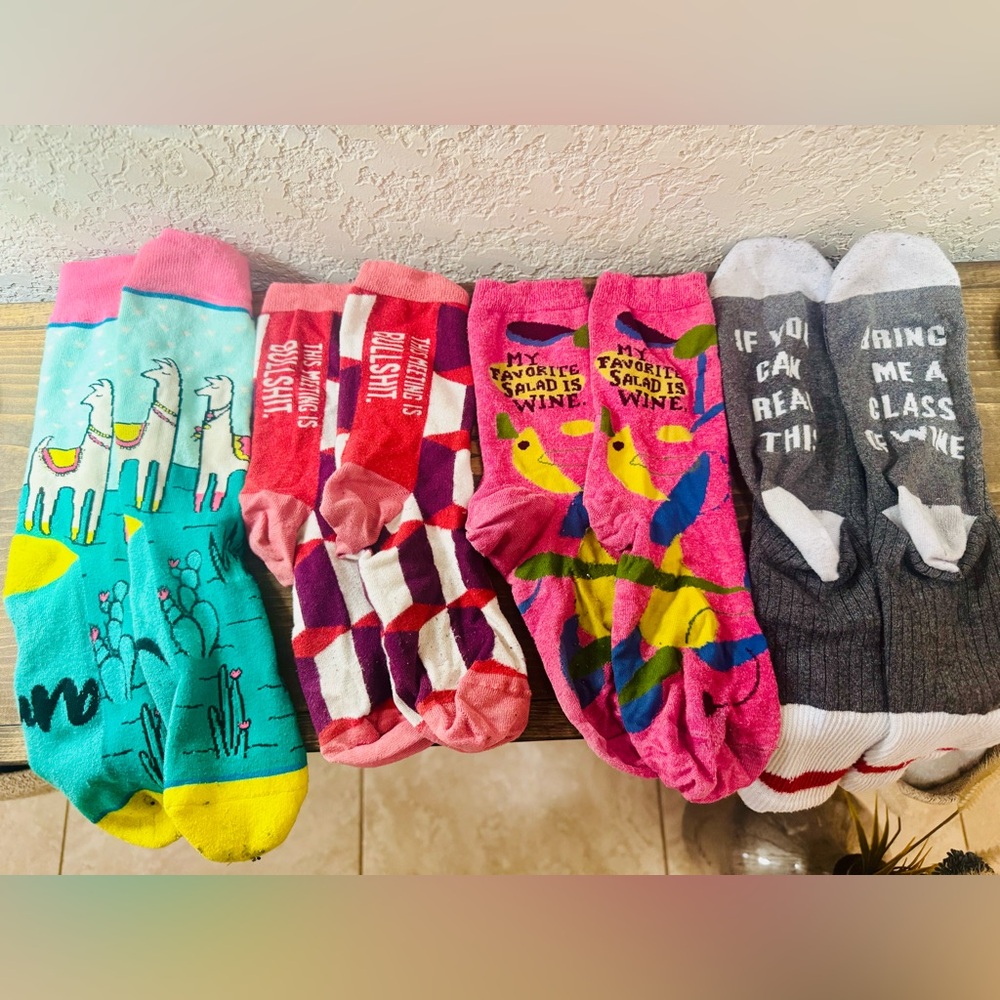 Colorful Women's Novelty Socks Set